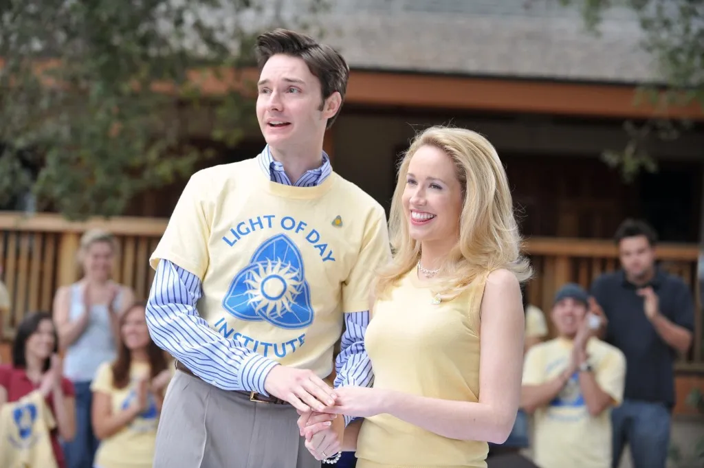 Pictured (from left to right):  Michael McMillian, Anna Camp   Credit:  HBO/ Jaimie Trueblood