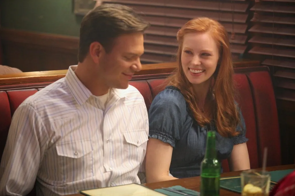 daw-and-jp Debroah Ann Woll as True Blood baby vampire Jessica and Jim Parrack as Hoyt Fortenberry