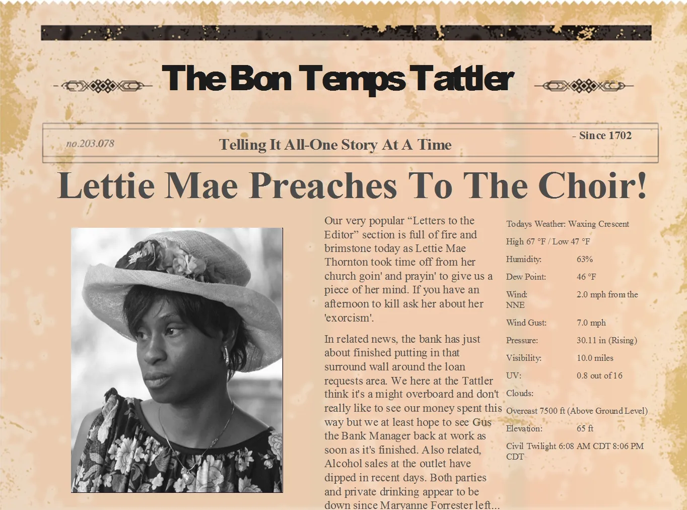 Tattler Lettie Mae