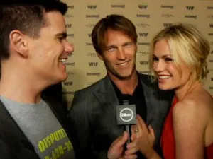 Stephen Moyer and Anna Paquin at the 2010 pre-Emmy Party