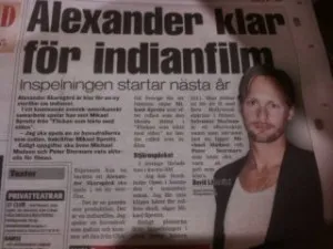 Alexander Skarsgard - Expressen News Article