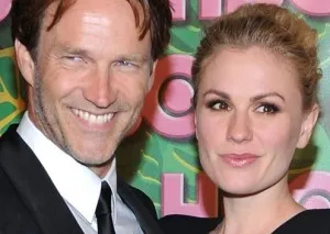 Stephen Moyer as Bill Compton, Anna Paquin as Sookie Stackhouse on HBO red carpet