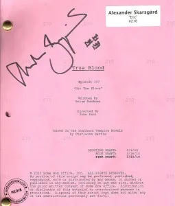 Picture of Script for Alexander Skarsgard Auction