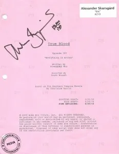 Alexander Skarsgard Script for Auction