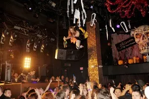 Champagne delivery at Veuve Clicquot's Yelloween at TAO Las Vegas Champagne delivery at Veuve Clicquot's Yelloween at TAO Las Vegas