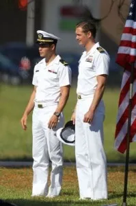 Alexander Skarsgard on Battleship Set