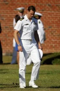 Alexander Skarsgard on Battleship Set
