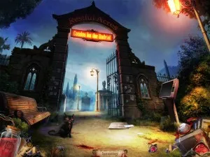 A screen shot from Charlaine Harris' new video game, Dying for Daylight