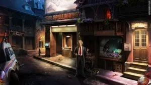 A screen shot from Charlaine Harris' new video game, Dying for Daylight