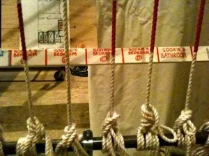 Ropes on the set of True Blood