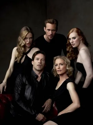 True Blood 5 Vampires shot Season 4  Stephen Moyer, Kristin Stewart van Stratten, Alexander Skarsgaard, Jessica Tuck and Deborah Ann Woll