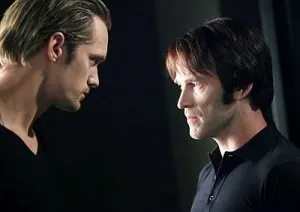 Alexander Skarsgård (Eric Northman) and Stephen Moyer (Bill Compton)
