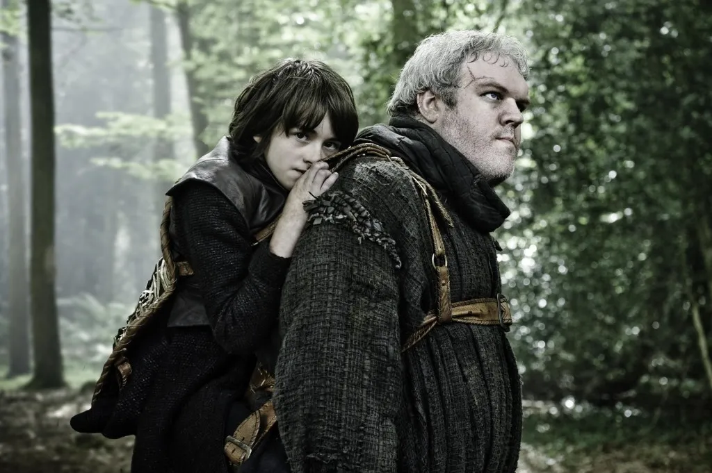 Bran Stark and Hodor (Isaac Hempstead-Wright, Kristian Nairn photo by Helen Sloan)