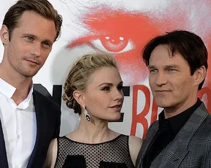 Alexander Skarsgård, Anna Paquin, Stephen Moyer at True Blood Season 5 Premiere