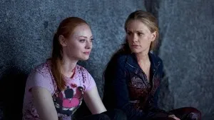 Season 6 HBO True Blood still. Deborah Ann Woll & Anna Paquin