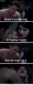 TB S06E04 6 quote ~ Eris Northman & Willa Burrell