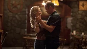 Lauren Bowles stars as Holly Cleary and Chris Bauer stars as Andy Bellefleur in HBO's True Blood Season 7