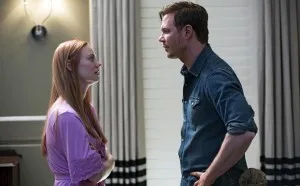 Jessica Hamby (Deborah Ann Woll) and Hoyt Fortenberry (Jim Parrack) meet up again in HBO's True Blood Season 7 Episode 8 (entitled 'Almost Home')